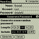 Generating a new password
